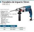 Furadeira de Impacto 13mm - GSB 20-2 - BOSCH